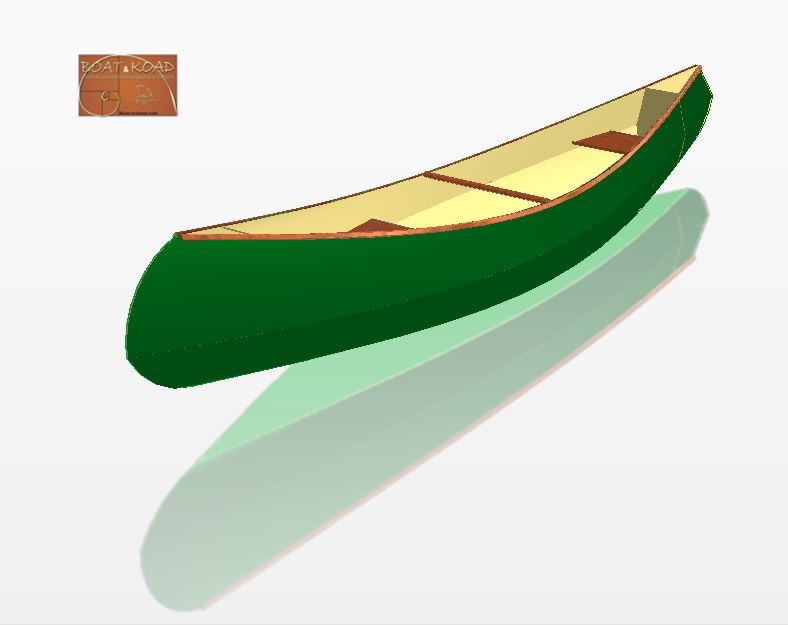 canoë en contreplaqué